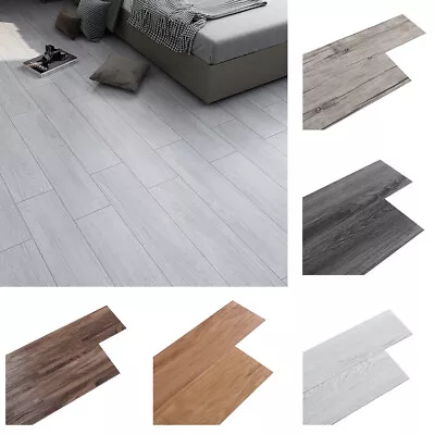 £42.95 • Buy 5 M² Floor Planks Tiles Grey Wooden Effect Self Adhesive Vinyl Flooring Kitchen