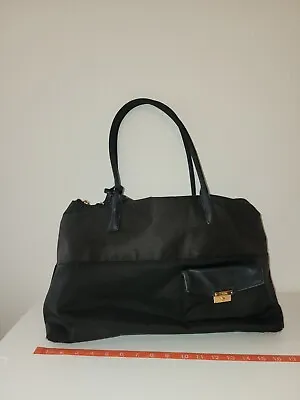Tumi Black Nylon Leather Trim Shoulder Bag Business Travel Tote GUC  • $40