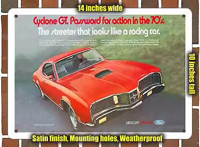 Metal Sign - 1970 Mercury Cyclone GT CJ 429 - 10x14 Inches • $24.61