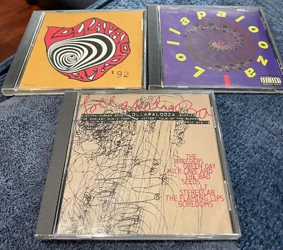  LOT  Or 3 Lollapalooza PROMO CD's   Jane's Addiction Green Day NIN Nick Cave L7 • $14.99