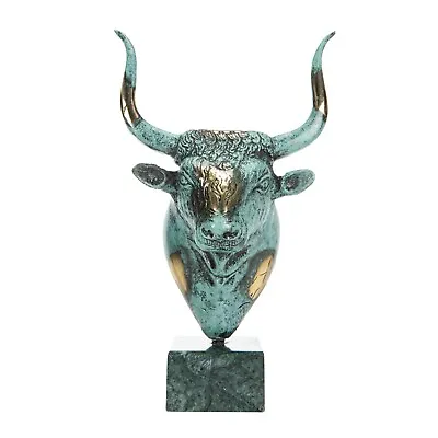 Minotaur Ancient Greek Mythology Head Bull Statue Bronze Figurine 7.87'' (20cm) • $87