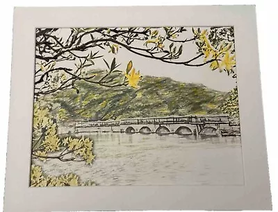 Mark Leary Art Burrator Reservoir In Spring Dartmoor • £30