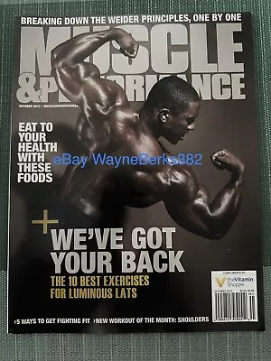 Muscle & Performance Mag October 2013 Back / Lats Exercises Fitness Bodybuilding • $19.89