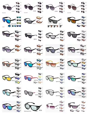 Wholesale Classic Fashion Bulk Sunglasses 12-120 Pairs For Men • $35.99