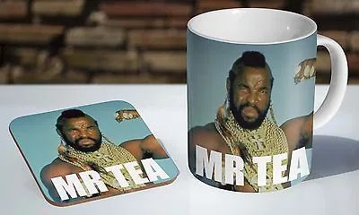 Mr T Mr Tea A Team Tea / Coffee Mug Coaster Gift Set • £8.85