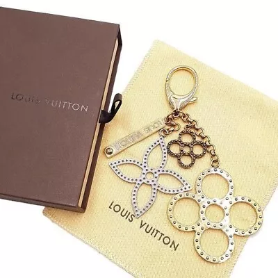 LOUIS VUITTON Bijoux Sac Tabage Keyring Keychain Bag Charm Gold M65722 • $169.90