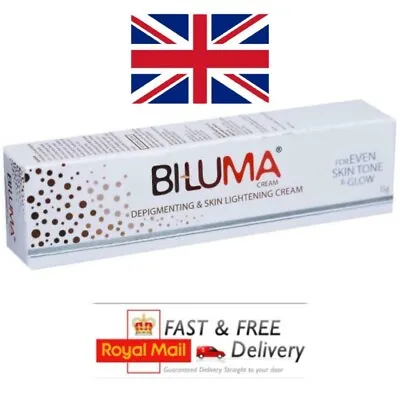 Biluma Cream Depigmentation Skin Whitening & Lightening Cream 15g UK Seller • £12.94