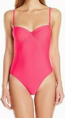 Nwt $172 6 Shore Road By Pooja Pink One Piece Swimsuit Size S Made In Usa • $27.99