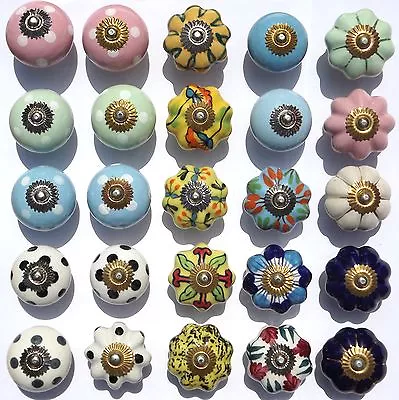 £1.99 • Buy Ceramic Knobs Porcelain Pulls Handles For Doors Drawer Cupboard Cabinet Wardrobe