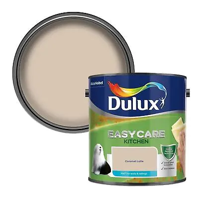 £30.99 • Buy Dulux Paint Caramel Latte Easycare Kitchen Matt Emulsion 2.5 Litres