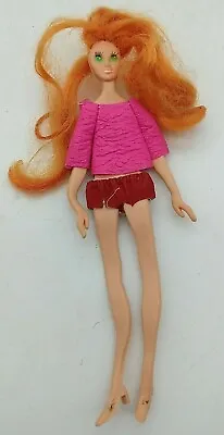 Vintage Ideal FASHION FLATSY 8  Doll ~ ALI ~ Orange Hair Green Eyes Bendable Toy • $21.98