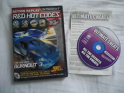 ACTION REPLAY RED HOT CHEAT CODES BURNOUT 3 PlayStation 2 PS2 FAST FREE POSTAGE • £3.49