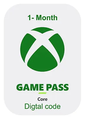 1 Month - Xbox Live Core - Game Pass Gold Subscription Membership (Digital Code) • £13.99