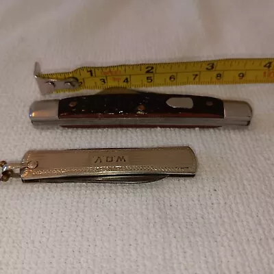Vtg 70s US Voos Folding Pocket Knife/Pipe Cleaner And Vtg Sabre 2 Blade Knife • $55
