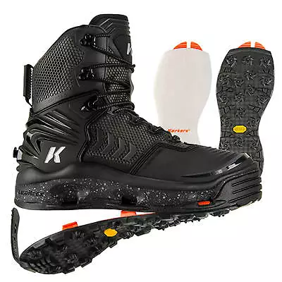 Korkers River Ops Wading Boot W/ Felt & Vibram Soles Size 89101112131415 • $259.99