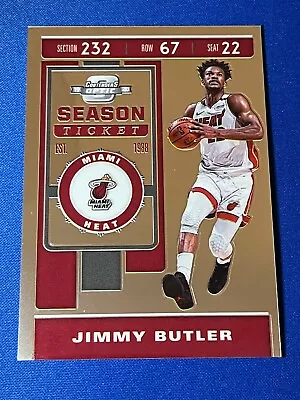 2019-20 Panini Contenders Optic Jimmy Butler #90 Season Ticket Miami Heat • $4