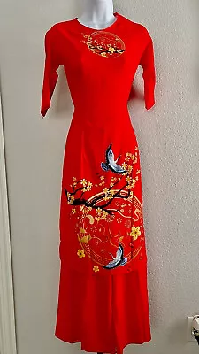 Pre-made Ao Dai Set 3D Vietnamese Traditional -XL • $30