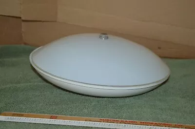 Mid Century Modern Atomic UFO Saucer Flush Ceiling Fixture Light 12  White • $60