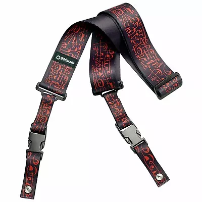 $31.95 • Buy NEW DiMarzio DD2243 Steve Vai ClipLock Quick Release Guitar Art Strap Black 