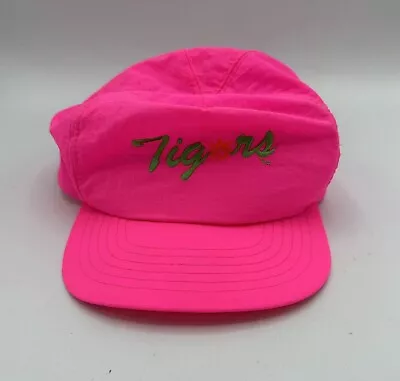 Vintage Auburn Tigers Hat Men's Snapback Pink Neon 90s 80s Cap • $19.99