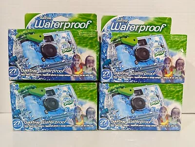 Fujifilm Quick Snap Waterproof One-Time Use Cameras 27 EXP 2023 NOS Lot Of 4 • £38