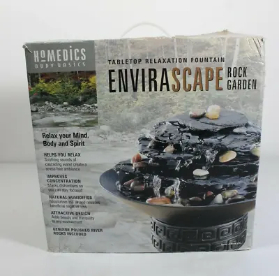 NEW IN BOX HoMedics ENVIRASCAPE RELAXATION FOUNTAIN Rock Garden • $32