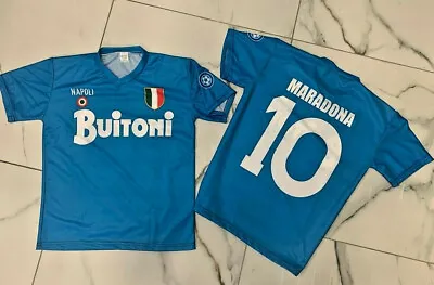Shirt Fan Maradona Naples Buitoni El Boy De Gold + Keyring Diego • £25.13