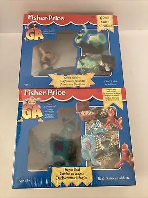 VINTAGE FISHER-PRICE GREAT ADVENTURES DRAGON Duel & GHOST RAIDER MUTLI PACK NEW • $49.99