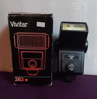 Vintage Vivitar 283 Shoe Mount Electronic Flash With Auto Thyristor In Box • $17