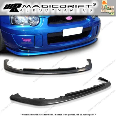 $61.49 • Buy For 04-05 IMPREZA WRX STI S203 CS1 V-limited Style Front Bumper Chin Spoiler Lip