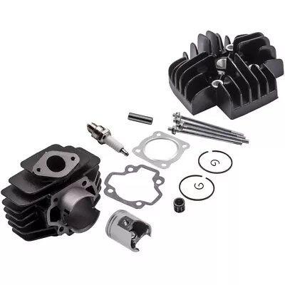 60cc Engine Piston Cylinder Head Top End Kit For Yamaha PW50 QT50 1981-2009 • $47.12