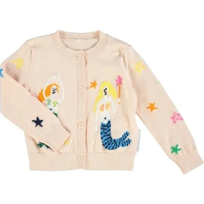 £34.99 • Buy BNWT STELLA MCCARTNEY KIDS Pink Mermaid Cardigan Sizes 18months - 3years RRP £59