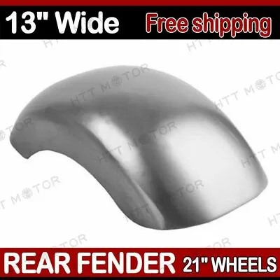 13  Wide Rear Fender 21  Wheels For Harley Softail Choppers Bobber 280-300 Tire • $273.53