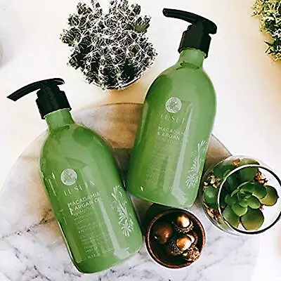 Luseta Macadamia & Argan Oil Shampoo & Conditioner Set Rejuvenating & Moisturiz • $44.50