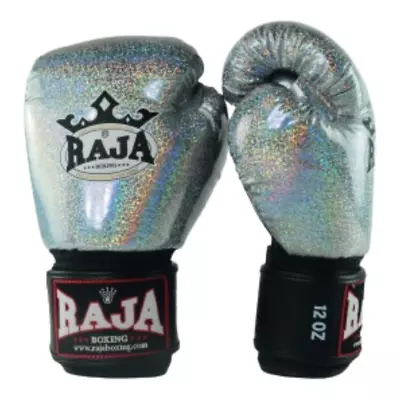 RAJA Boxing Gloves Muay Thai Carborundum Diamond Dust Chip PU Synthetic Leather • $89.90