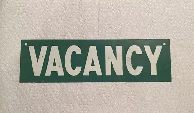$79.99 • Buy Vintage Tin Vacancy / No Vacancy Sign Hotel Motel Bed & Breakfast Metal Ad