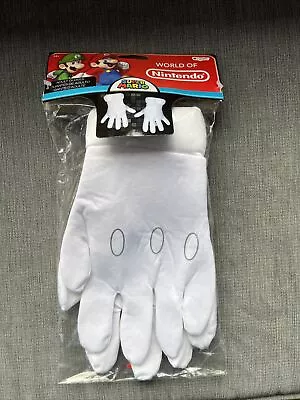 Nintendo Super Mario Brothers Hands Adult Costume Gloves One Size  • $12