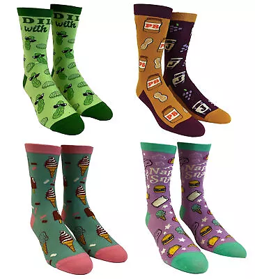 Youth Funny Food Socks Delicious Eating Treat Novelty Snack Footwear For Kids • £3.96