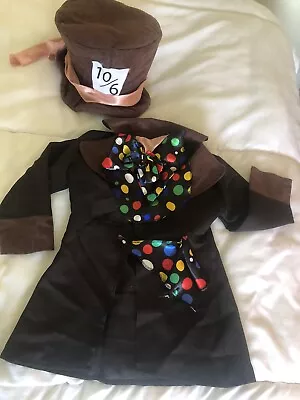 Childs Alice In Wonderland  Mad Hatter Costume Age 3/5 Years • £9