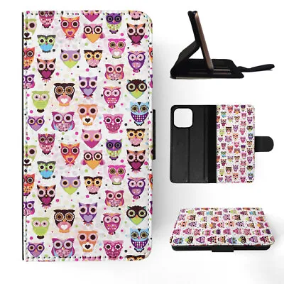 Flip Case For Apple Iphone|cool Cute Owl Pattern • $19.95