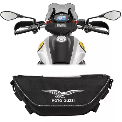 Waterproof Motorcycle Handlebar Travel Bag Storage Bag For Moto Guzzi V9 Roamer • $40