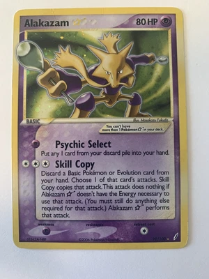 $199 • Buy Alakazam Gold Star Shiny 99/100 EX Crystal Guardians Pokemon Card 2006 PLAYED