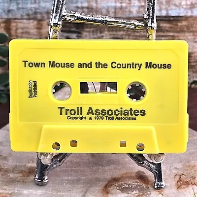 Troll Associates Childrens Book Town Mouse & Country Mouse Audio Cassette 70s • $11.88