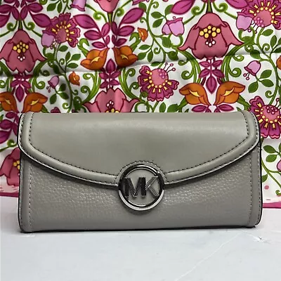 Grey Leather Michael Kors Wallet  • $25