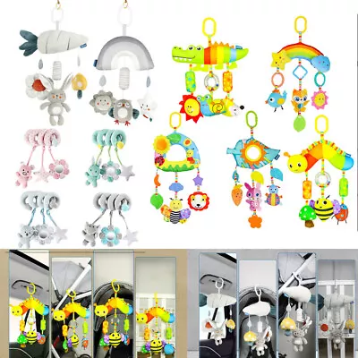 Baby Activity Spiral Hanging Toy For Pushchair Pram Stroller Bedding Car Seat • £13.86