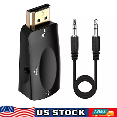 Hdmi  To Vga High-definition Converter Master Audio Cable Converter US • $7.99