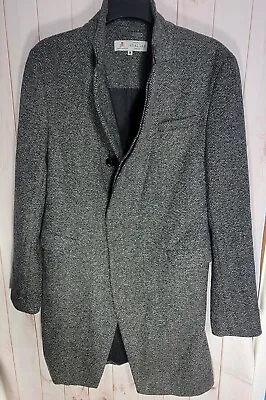 Label Lab Mens Coat Uk Size M Button Up Wool Mix Excellent Condition  • £15