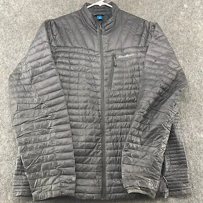 Eddie Bauer Jacket Mens XLT Grey Puffer Stormdown 800 Goose Down First Ascent • $39.96