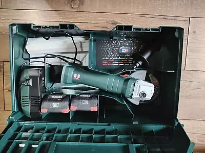 Metabo W18 L 9-115 4.5  Angle Grinder With MetaBOX Batteries/Charger  • £195