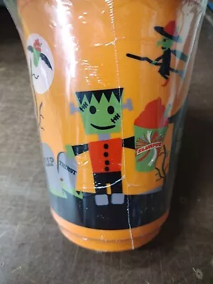 Slurpee 7-Eleven Halloween Container Mug Jug Cup 32oz Orange Black Frankenstein • $22.99